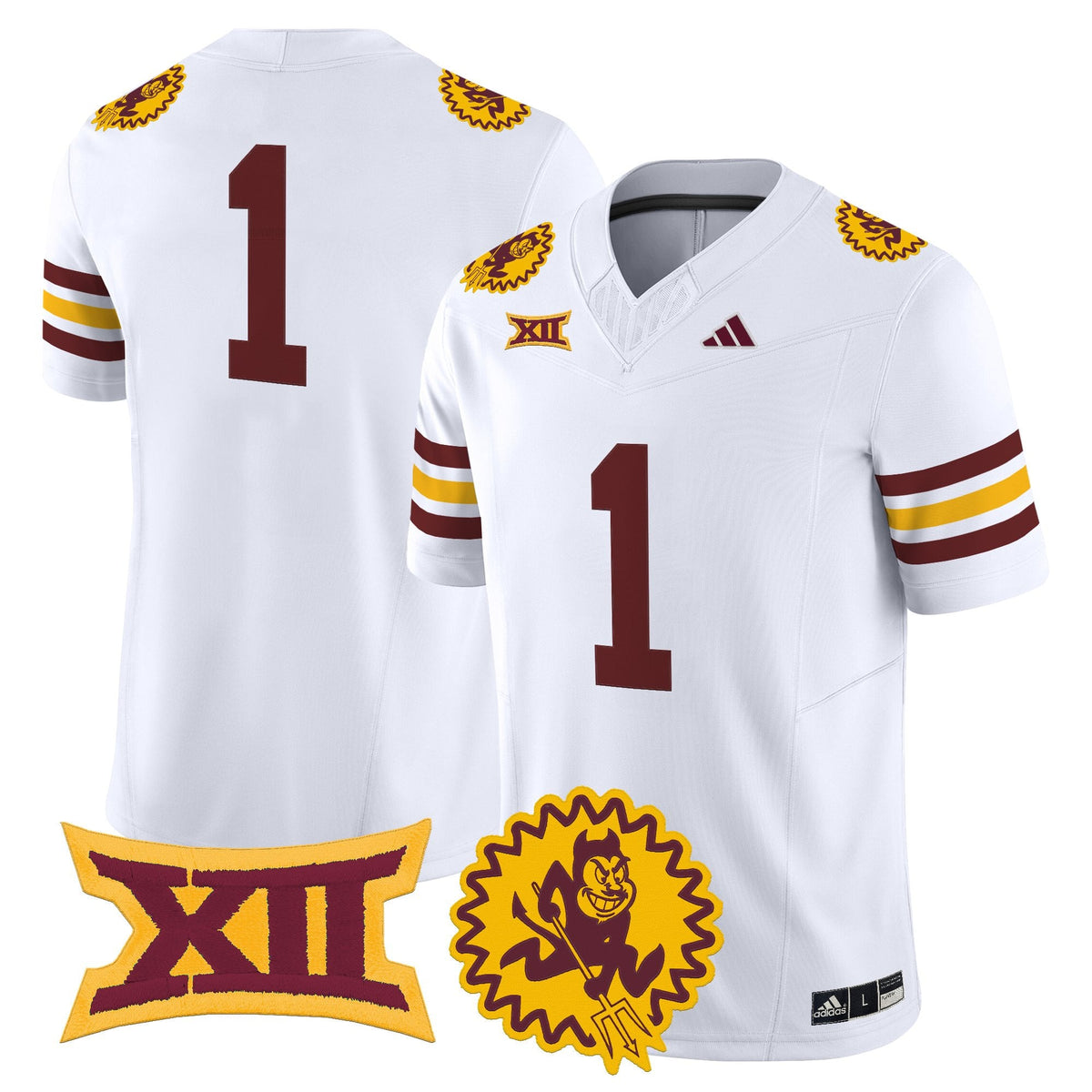 Men's Arizona State Sun Devils 1975 Throwback Vapor Limited Jersey - All Stitched - image 8