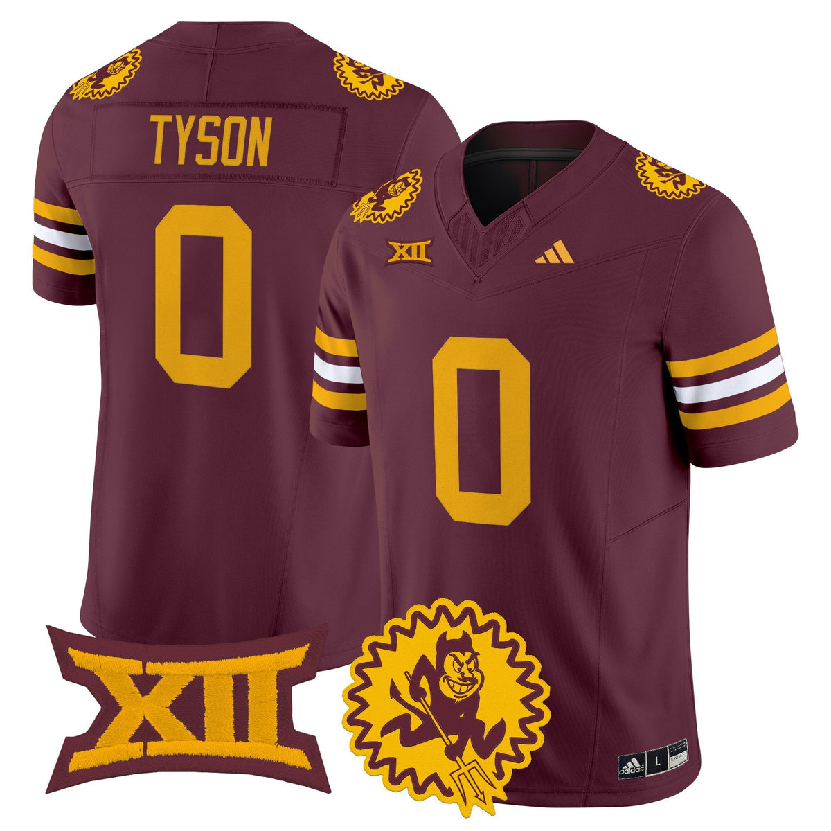 Men's Arizona State Sun Devils 1975 Throwback Vapor Limited Jersey - All Stitched - image 12