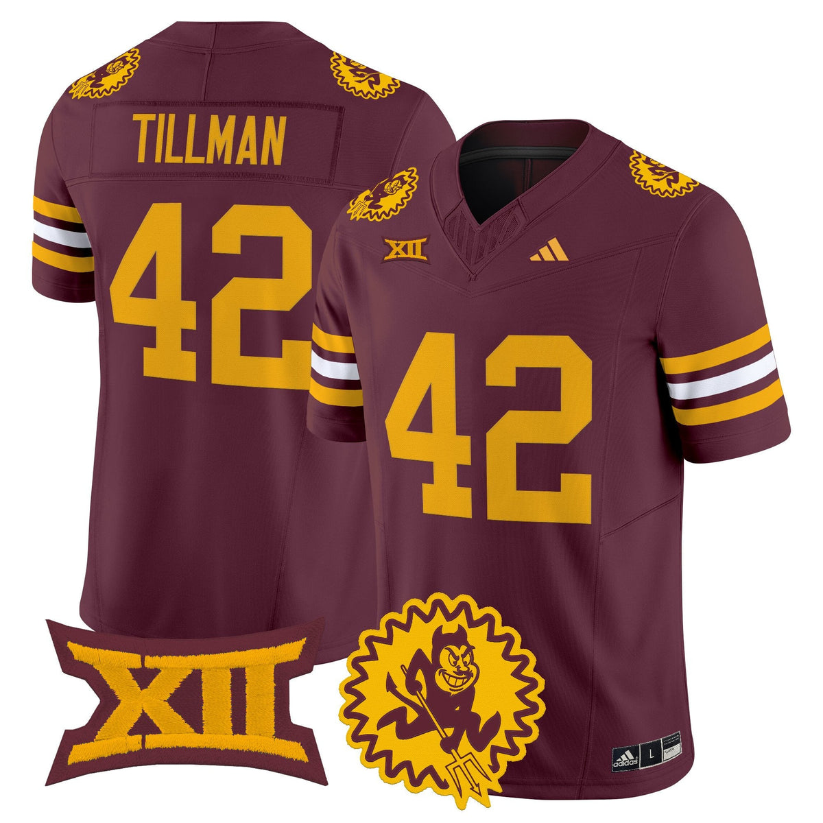 Men's Arizona State Sun Devils 1975 Throwback Vapor Limited Jersey - All Stitched - image 13