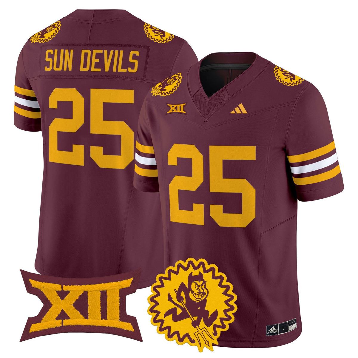 Men's Arizona State Sun Devils 1975 Throwback Vapor Limited Jersey - All Stitched - image 14