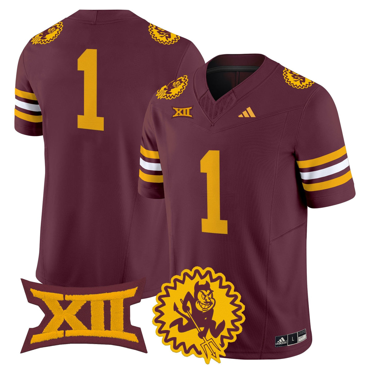 Men's Arizona State Sun Devils 1975 Throwback Vapor Limited Jersey - All Stitched - image 16