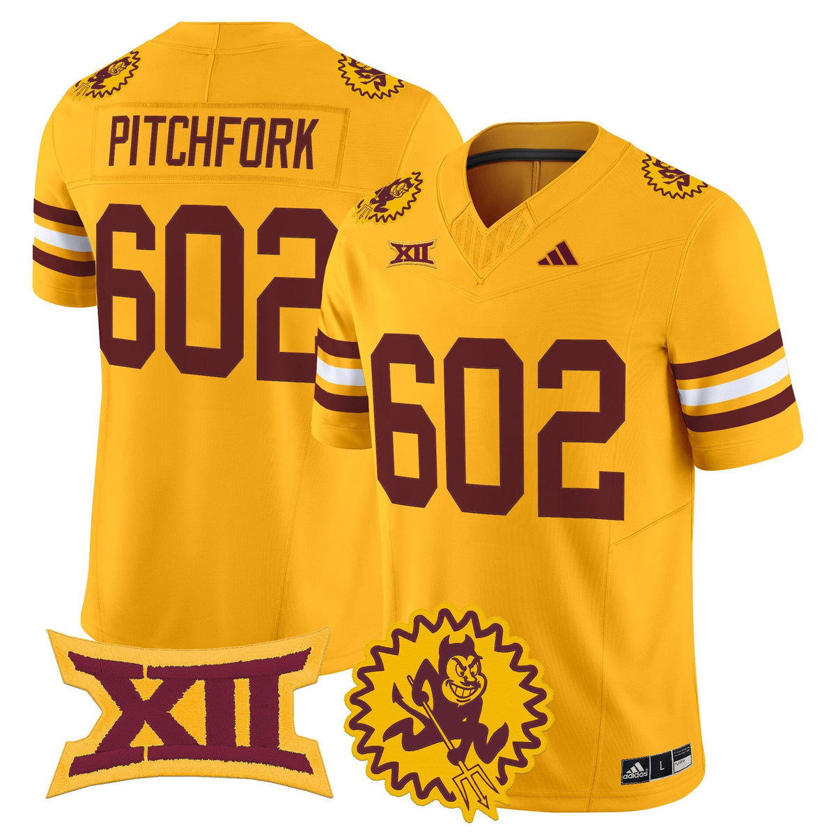 Men's Arizona State Sun Devils 1975 Throwback Vapor Limited Jersey - All Stitched - image 17