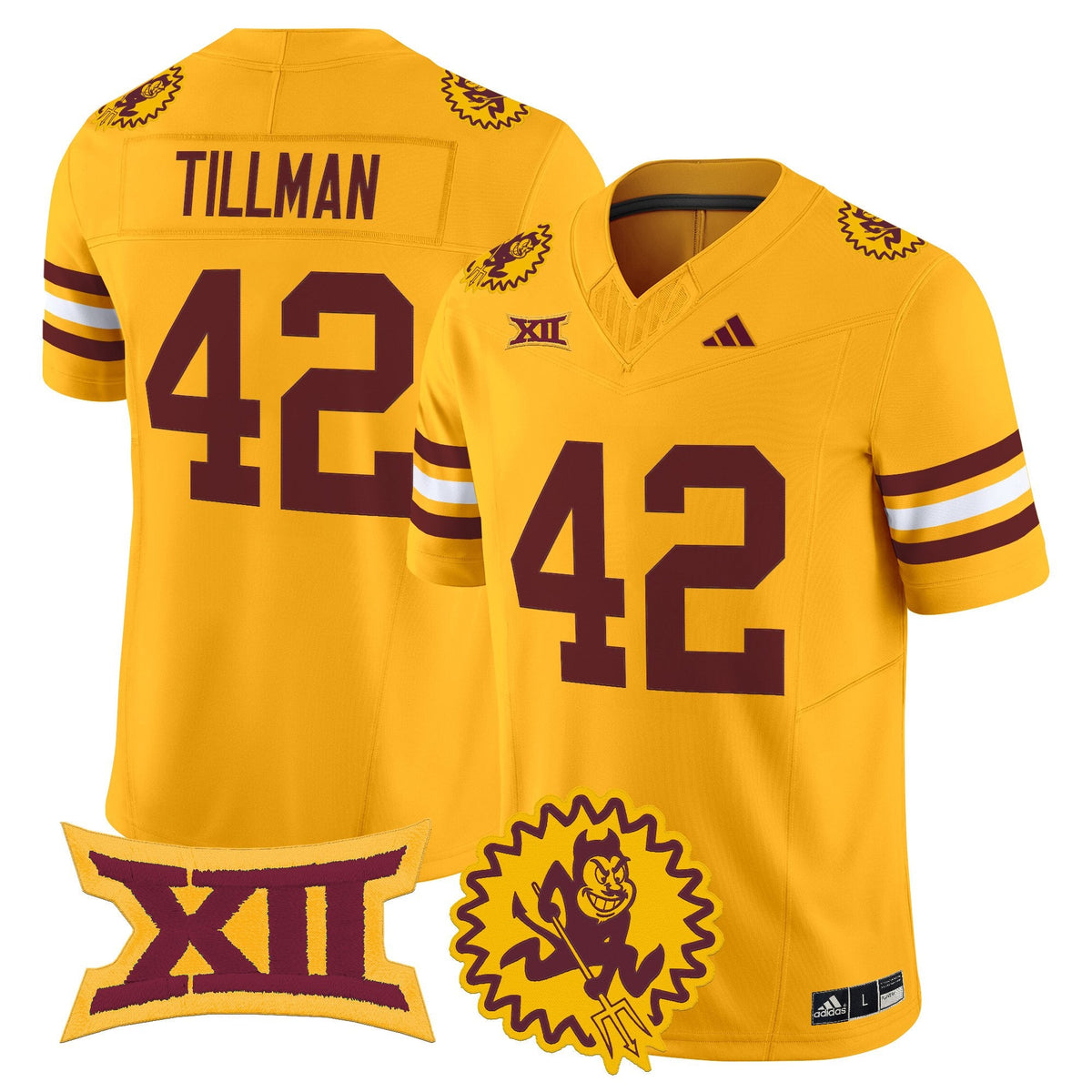 Men's Arizona State Sun Devils 1975 Throwback Vapor Limited Jersey - All Stitched - image 21