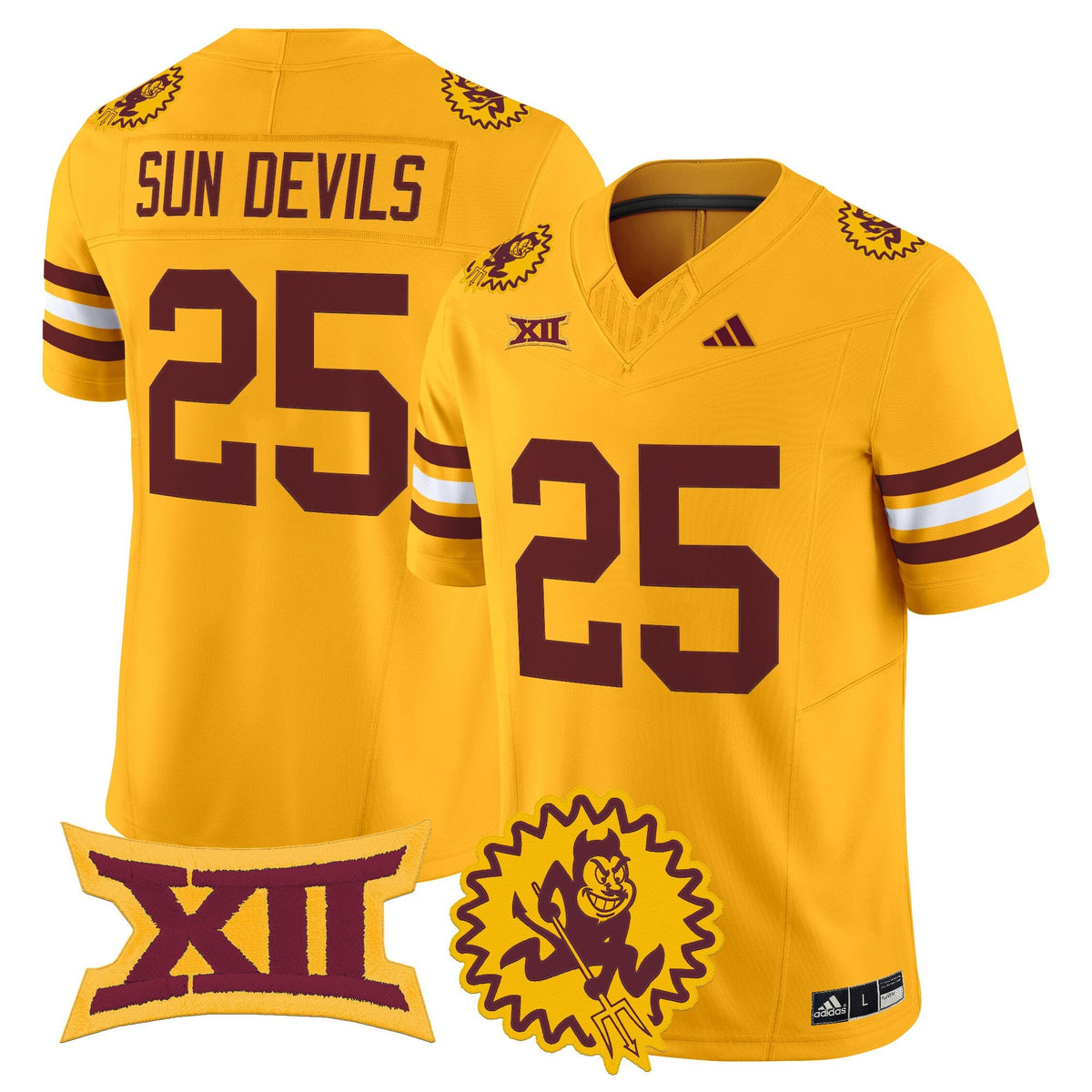 Men's Arizona State Sun Devils 1975 Throwback Vapor Limited Jersey - All Stitched - image 22