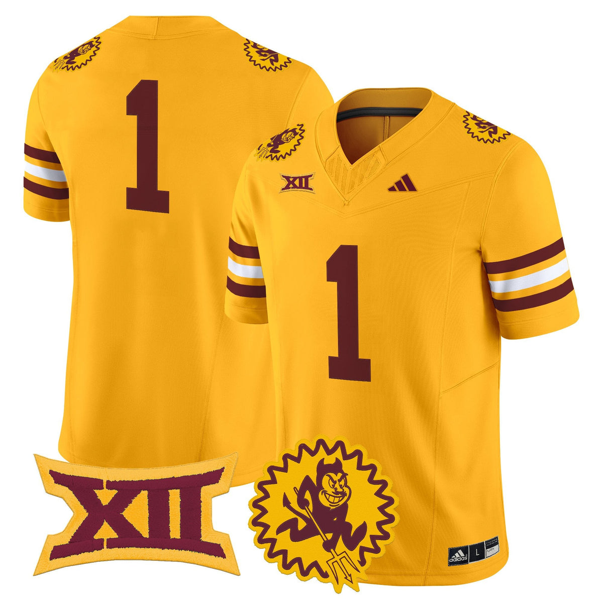 Men's Arizona State Sun Devils 1975 Throwback Vapor Limited Jersey - All Stitched - image 24