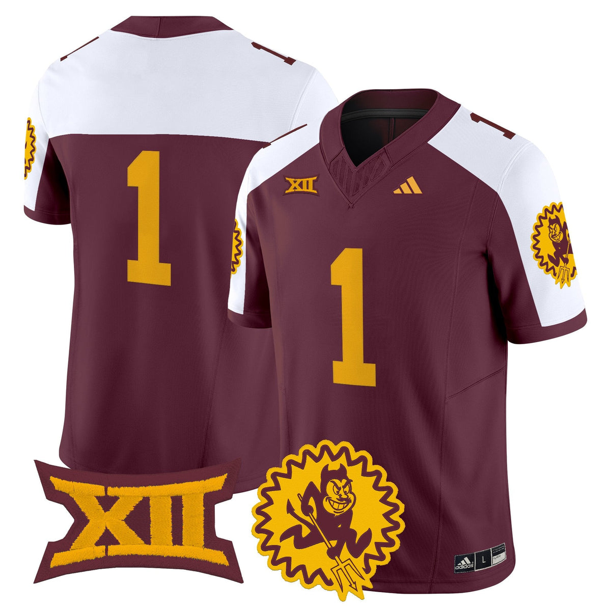 Men's Arizona State Sun Devils 1975 Throwback Vapor Limited Jersey - All Stitched - image 32