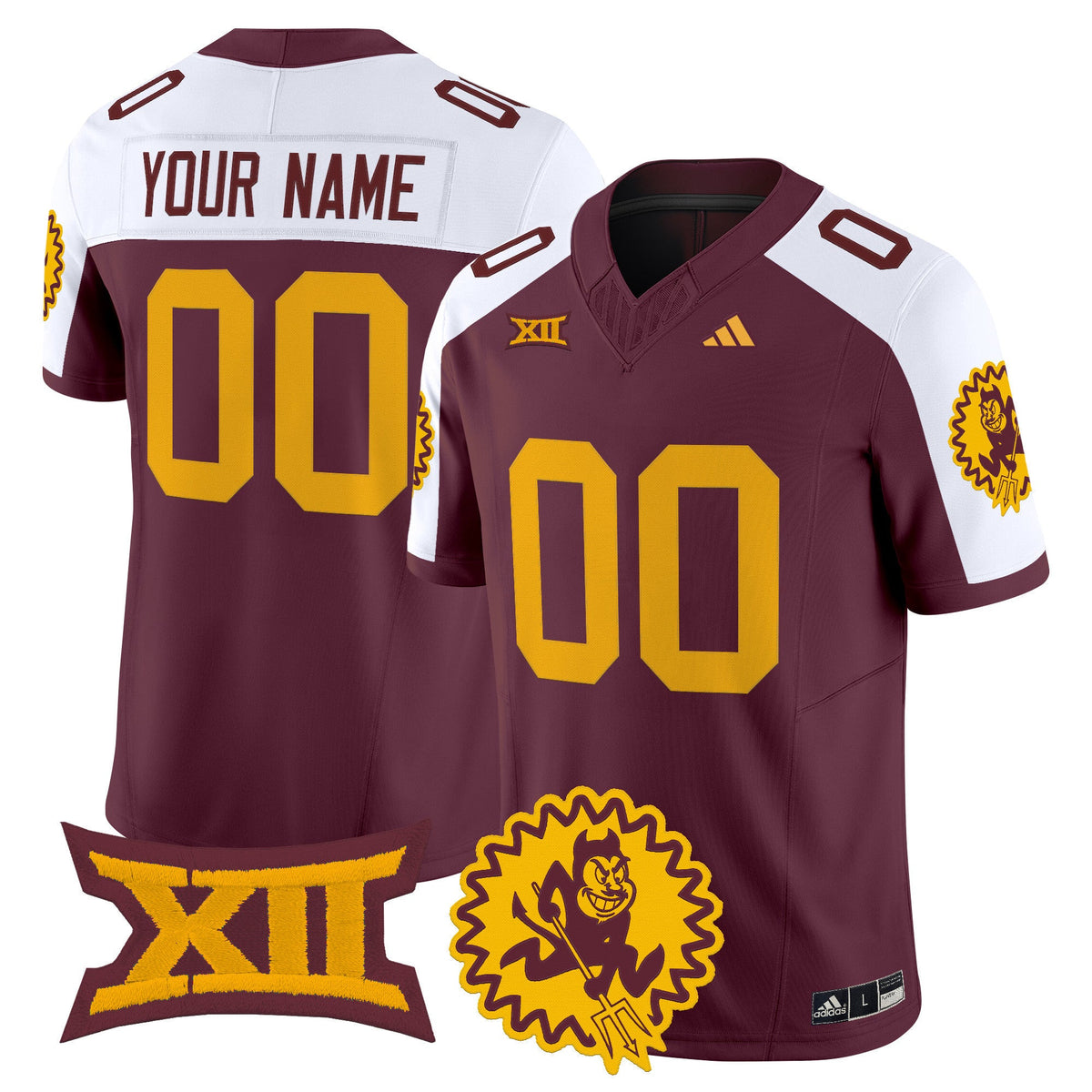 Arizona State Sun Devils 1975 Throwback Vapor Limited Custom Jersey - All Stitched - image 4
