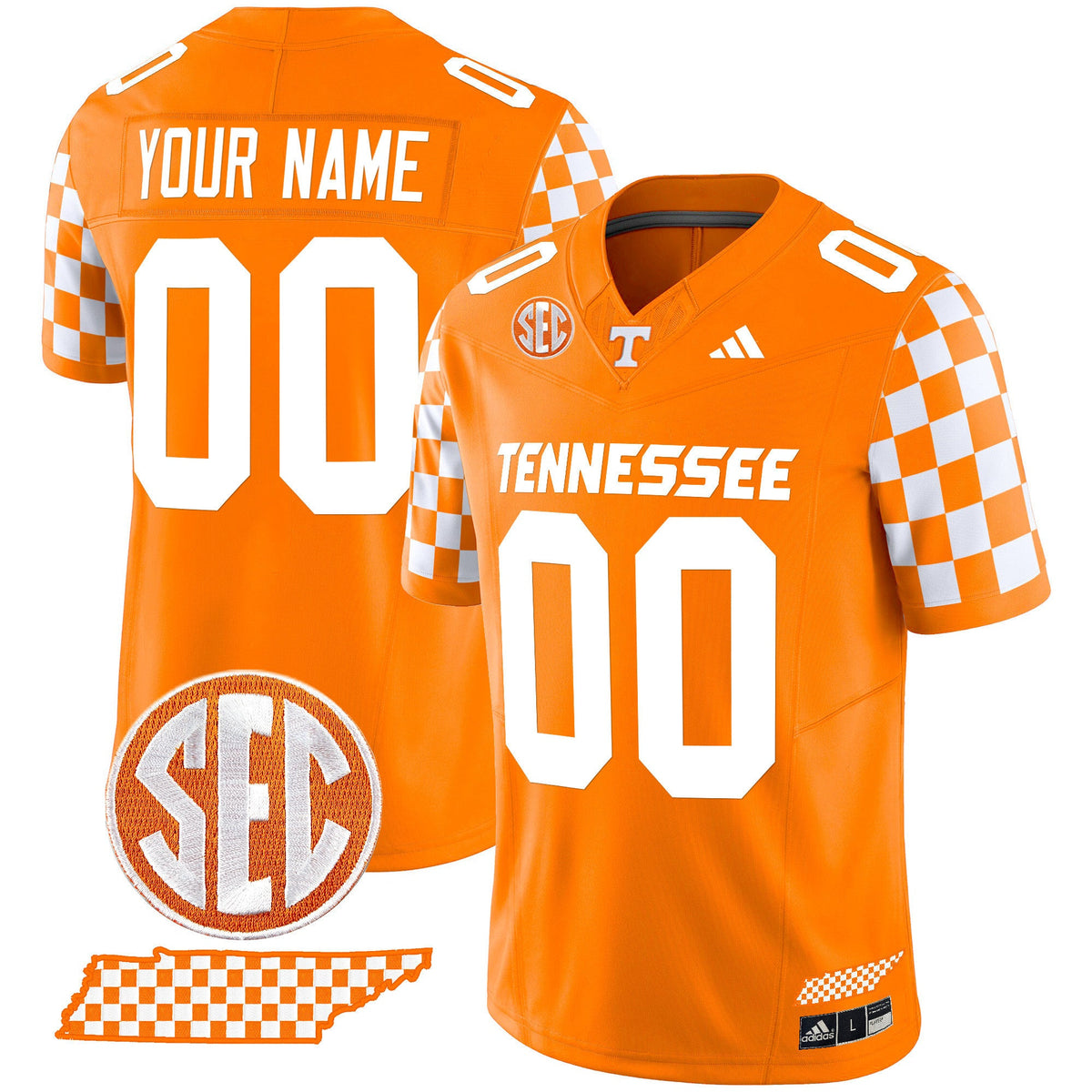 Tennessee Volunteers 'Rebrand 2026' Checkerboard Vapor Limited Custom Jersey - All Stitched - image 3