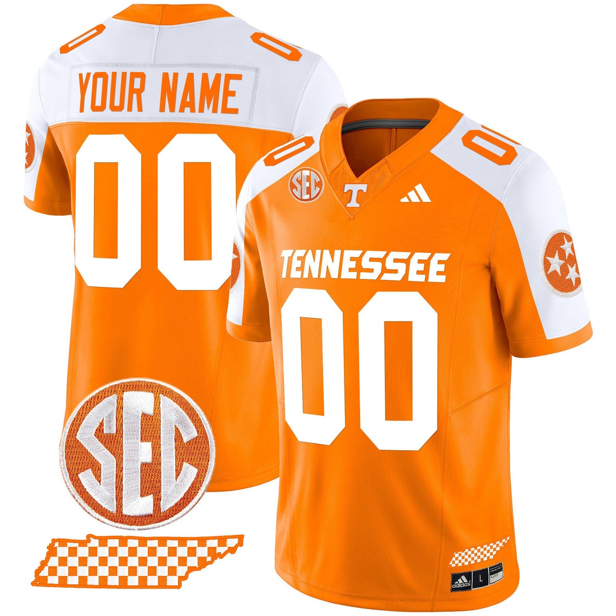 Tennessee Volunteers 'Rebrand 2026' Checkerboard Vapor Limited Custom Jersey - All Stitched - image 5