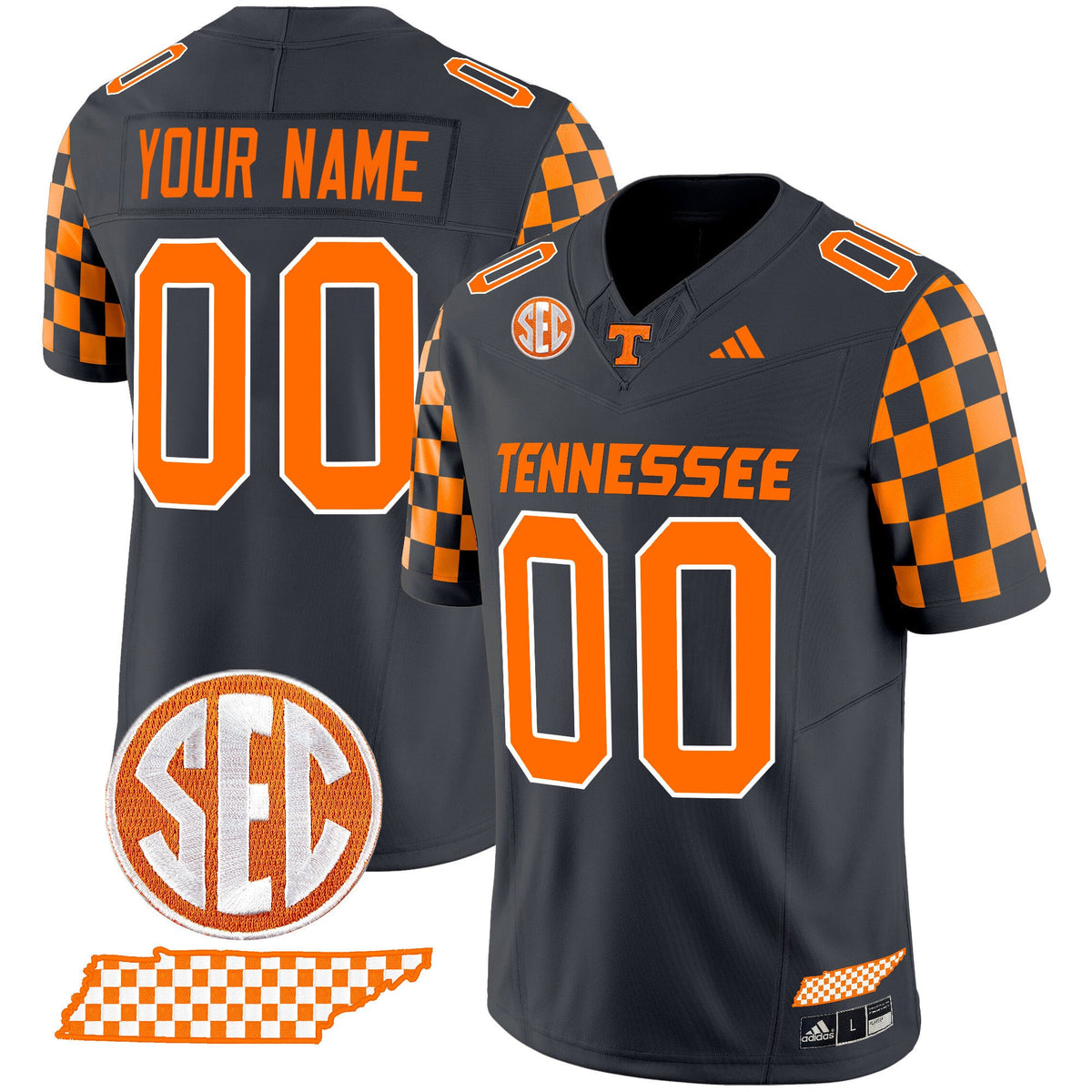 Tennessee Volunteers 'Rebrand 2026' Checkerboard Vapor Limited Custom Jersey - All Stitched - image 1