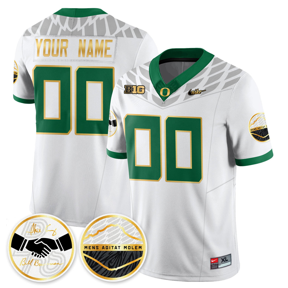 Custom Oregon Ducks 2025 "Shoe Duck" Jersey - All Stitched - image 4
