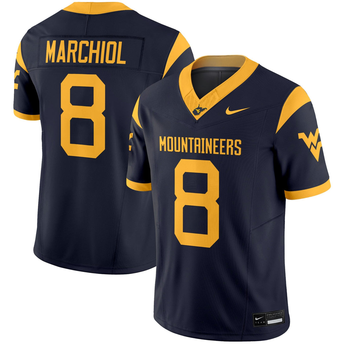 Men's West Virginia Mountaineers 2025 Vapor Limited Jersey - All Stitched - image 10