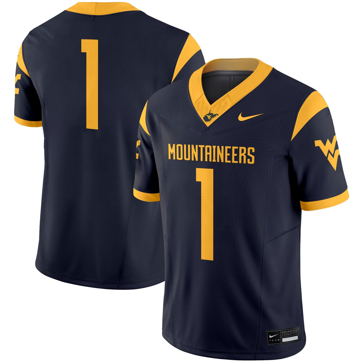 Men's West Virginia Mountaineers 2025 Vapor Limited Jersey - All Stitched - image 18