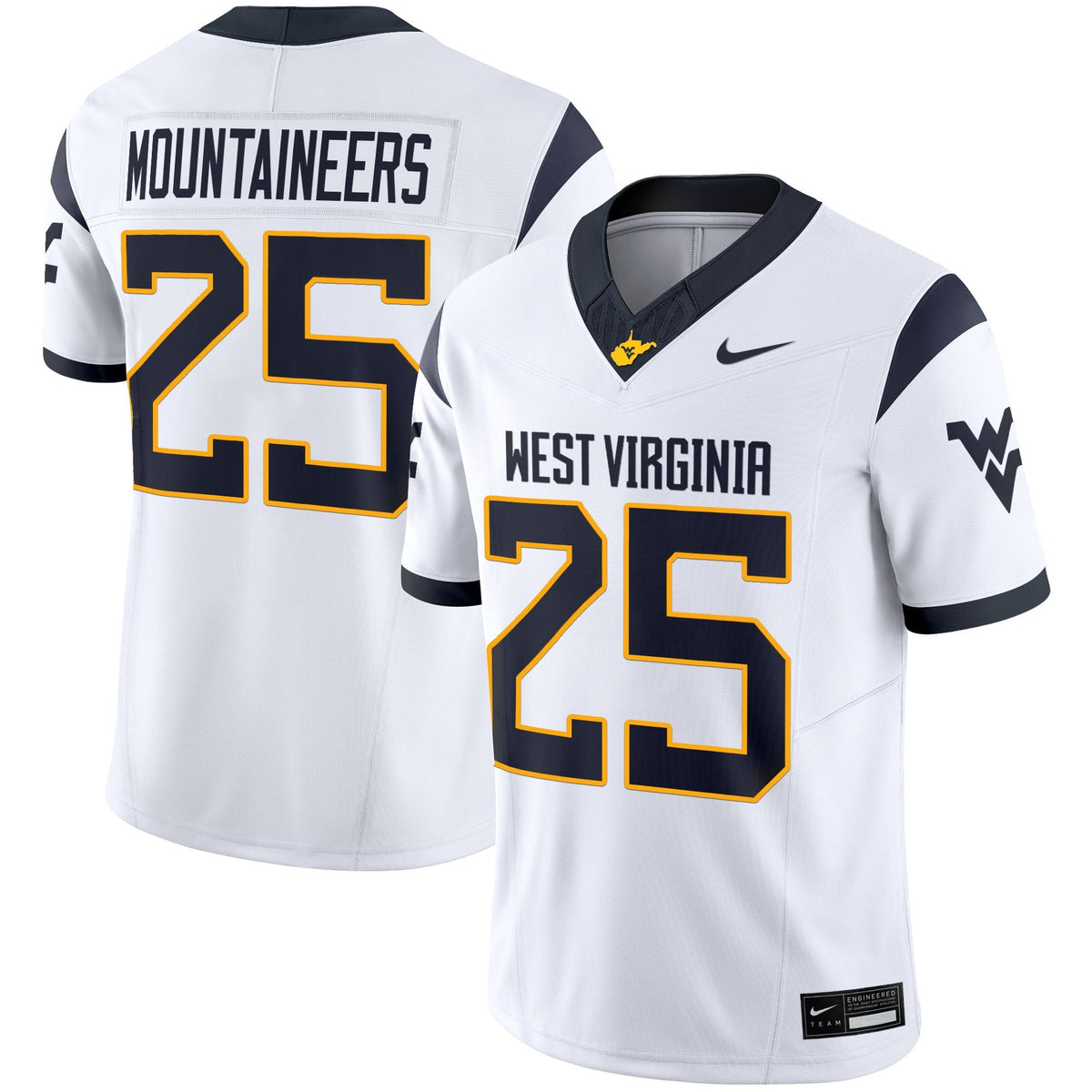 Men's West Virginia Mountaineers 2025 Vapor Limited Jersey - All Stitched - image 26