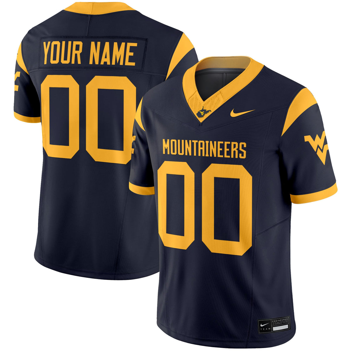 West Virginia Mountaineers 2025 Vapor Limited Custom Jersey - All Stitched - image 2