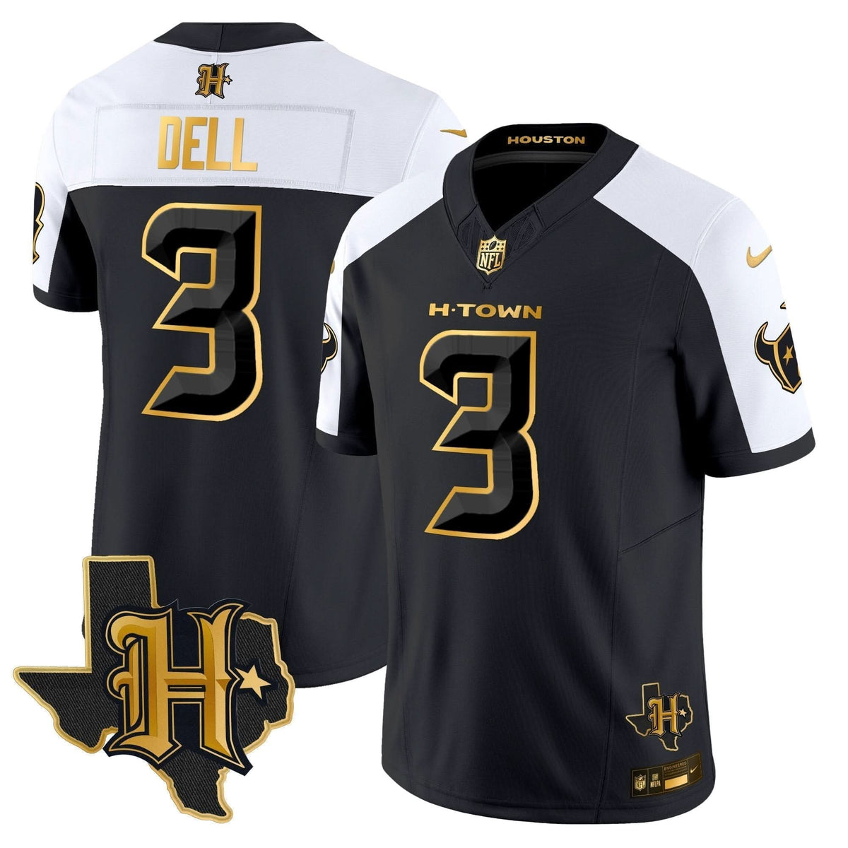 HT 2024 Texas Patch Gold Vapor Limited Jersey - image 4