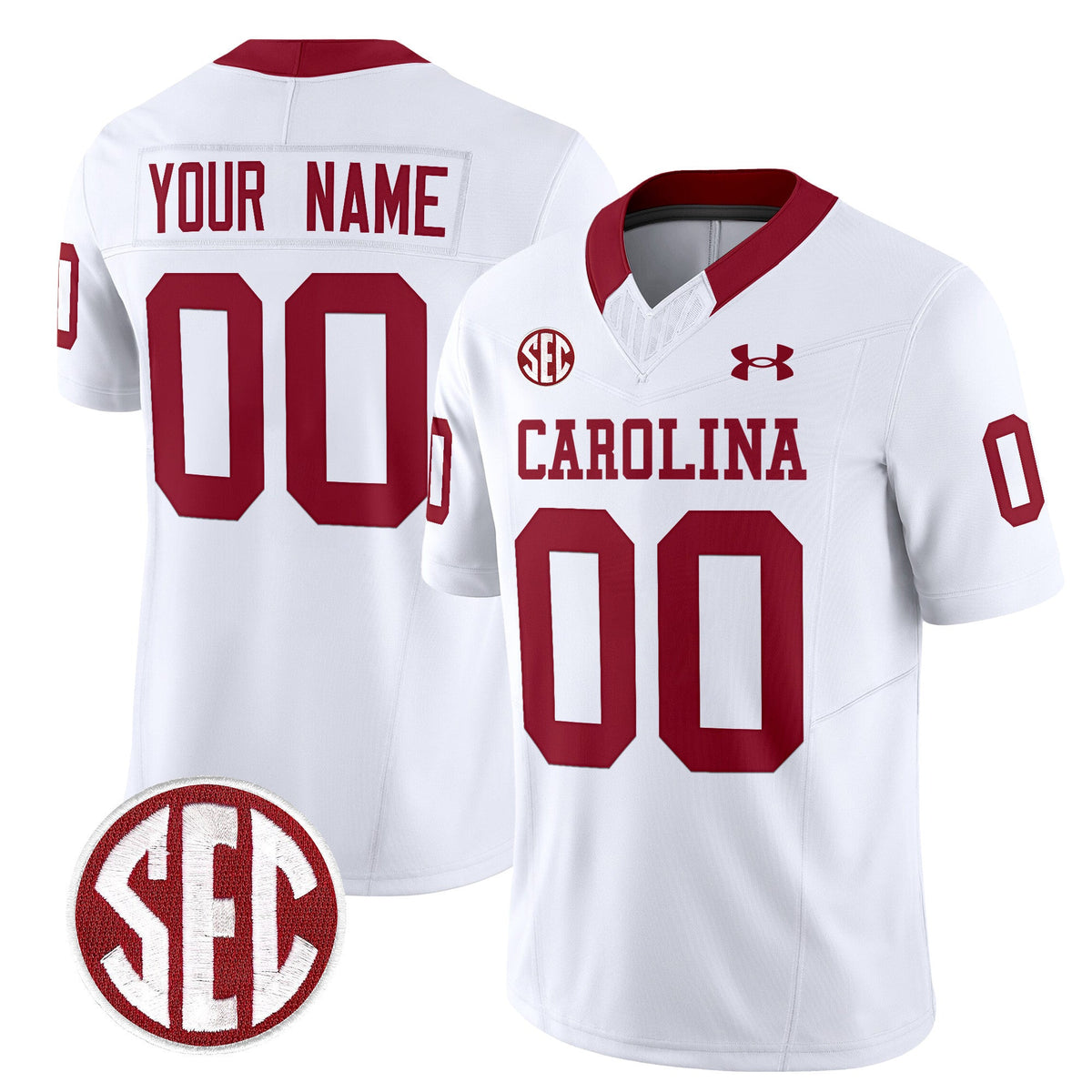 South Carolina Gamecocks 1980 Throwback Vapor Limited Custom Jersey - All Stitched - image 3