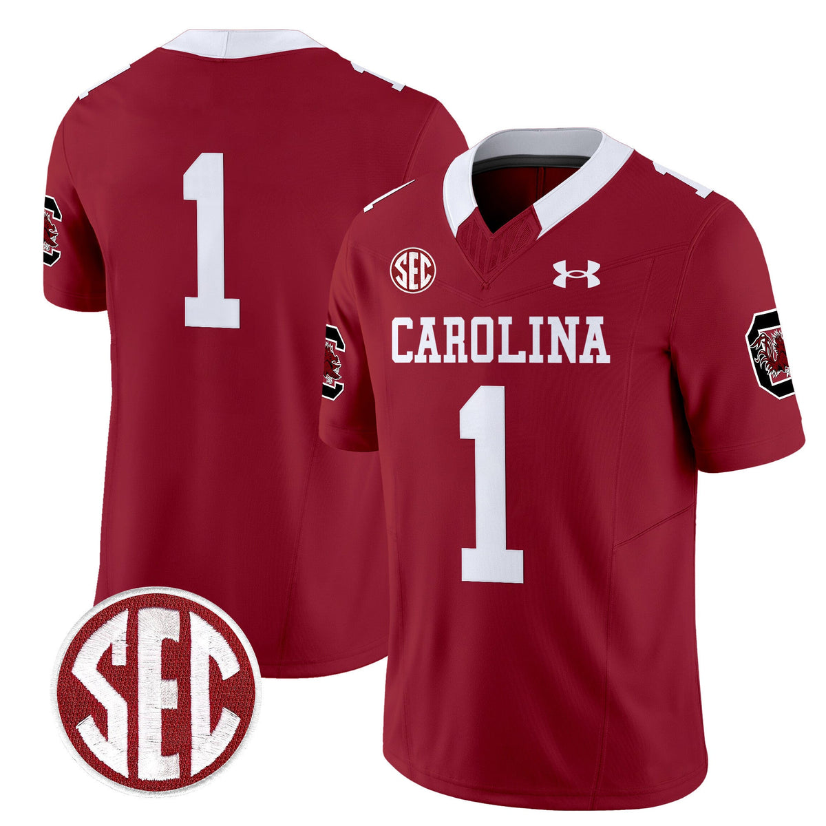 Men's South Carolina Gamecocks 1980 Throwback Vapor Limited Jersey V2 - All Stitched - image 8