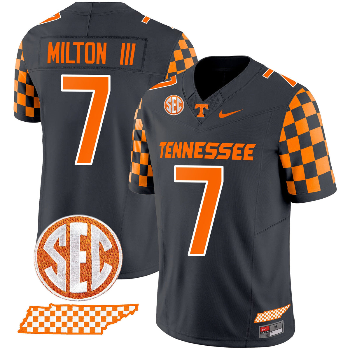 Men's Tennessee Volunteers 2024 Checkerboard Vapor Limited Jersey - All Stitched - image 4