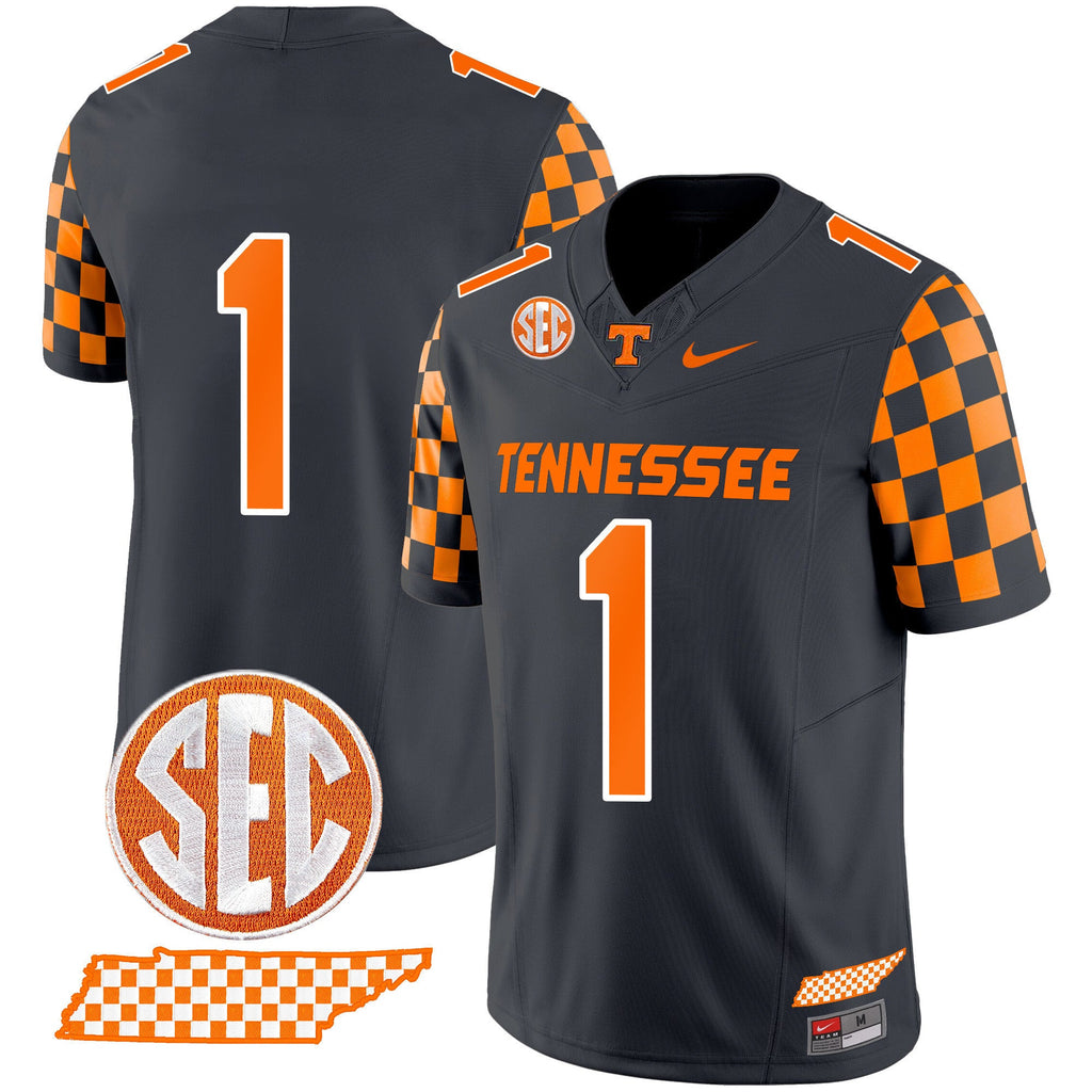 Men's Tennessee Volunteers 2024 Checkerboard Vapor Limited Jersey - All Stitched - image 9