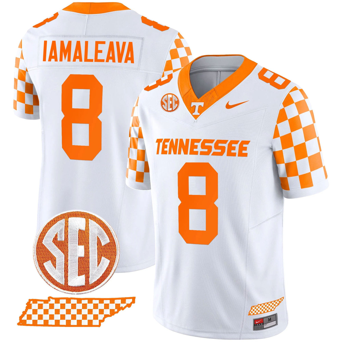 Men's Tennessee Volunteers 2024 Checkerboard Vapor Limited Jersey - All Stitched - image 10