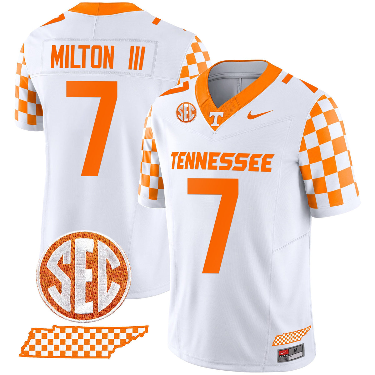 Men's Tennessee Volunteers 2024 Checkerboard Vapor Limited Jersey - All Stitched - image 13