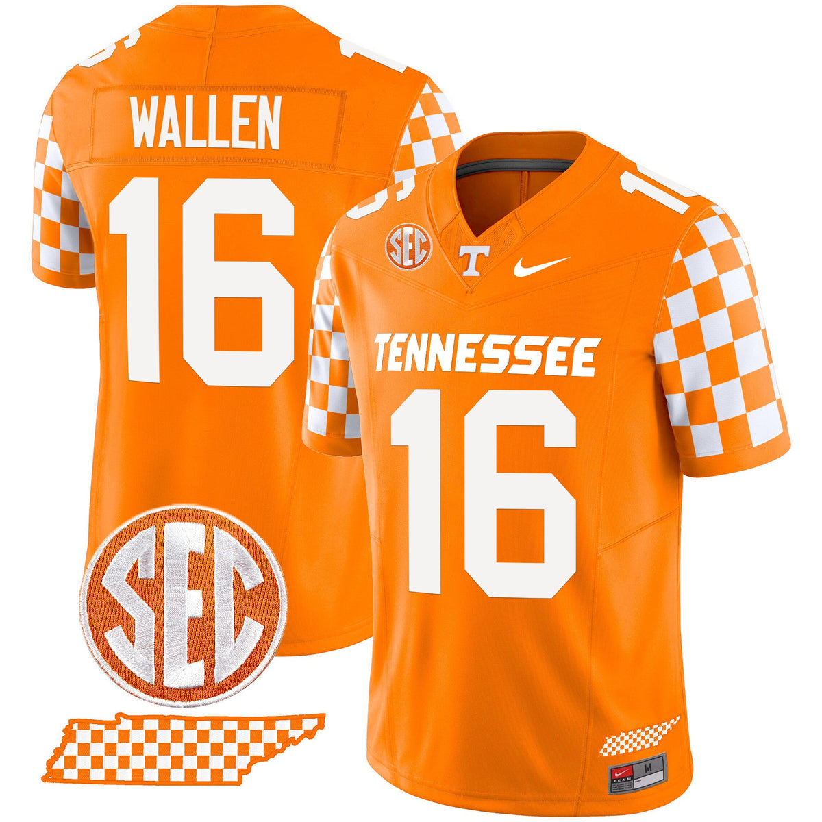 Men's Tennessee Volunteers 2024 Checkerboard Vapor Limited Jersey - All Stitched - image 23