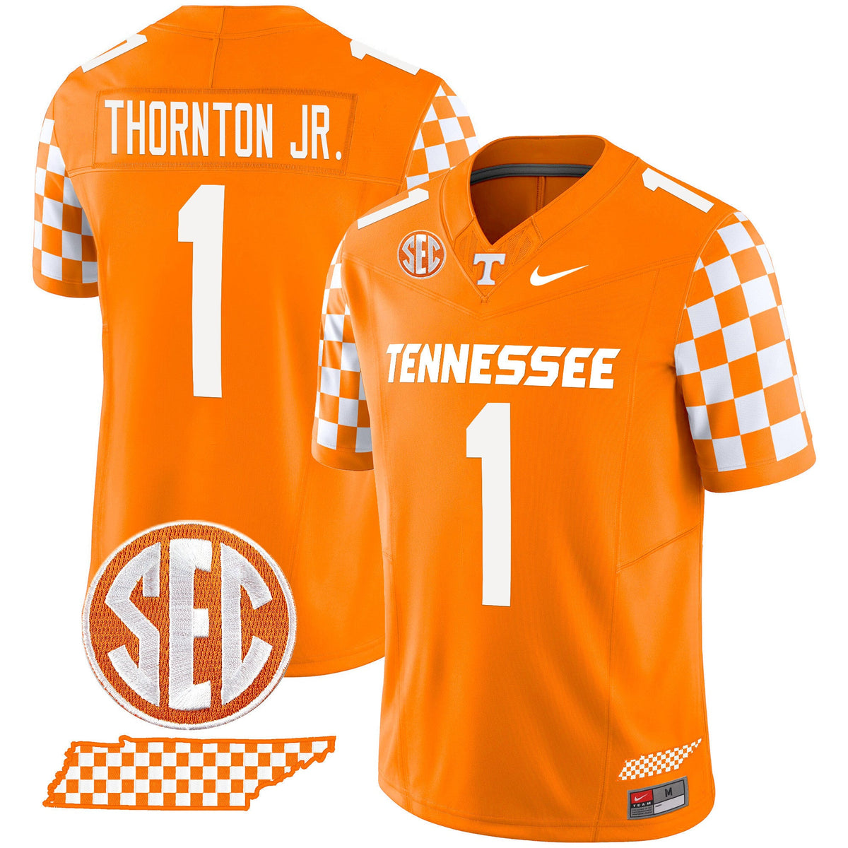 Men's Tennessee Volunteers 2024 Checkerboard Vapor Limited Jersey - All Stitched - image 25