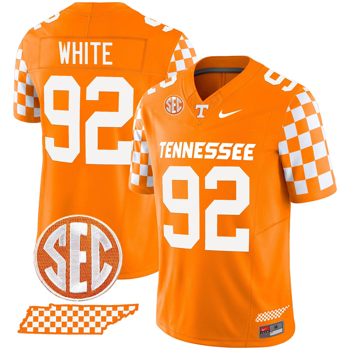 Men's Tennessee Volunteers 2024 Checkerboard Vapor Limited Jersey - All Stitched - image 26