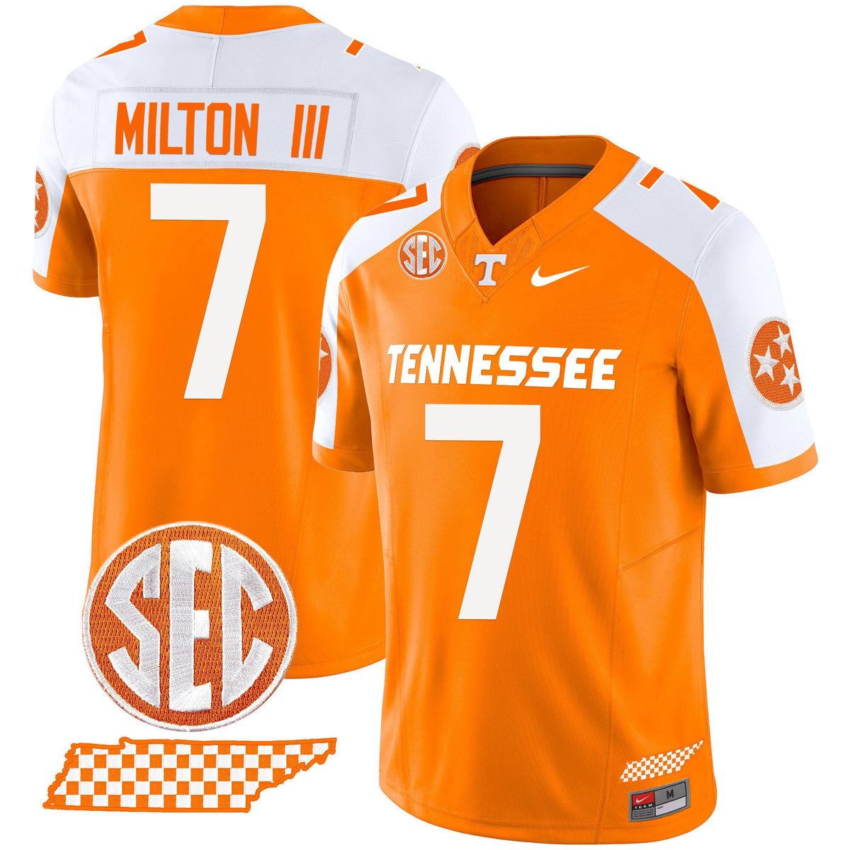 Men's Tennessee Volunteers 2024 Checkerboard Vapor Limited Jersey - All Stitched - image 40