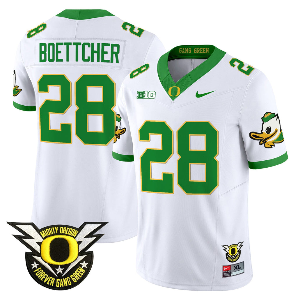 Men's Oregon Ducks 2024 Forever Gang Green & BIG Patch Vapor Limited Jersey - All Stitched - image 25
