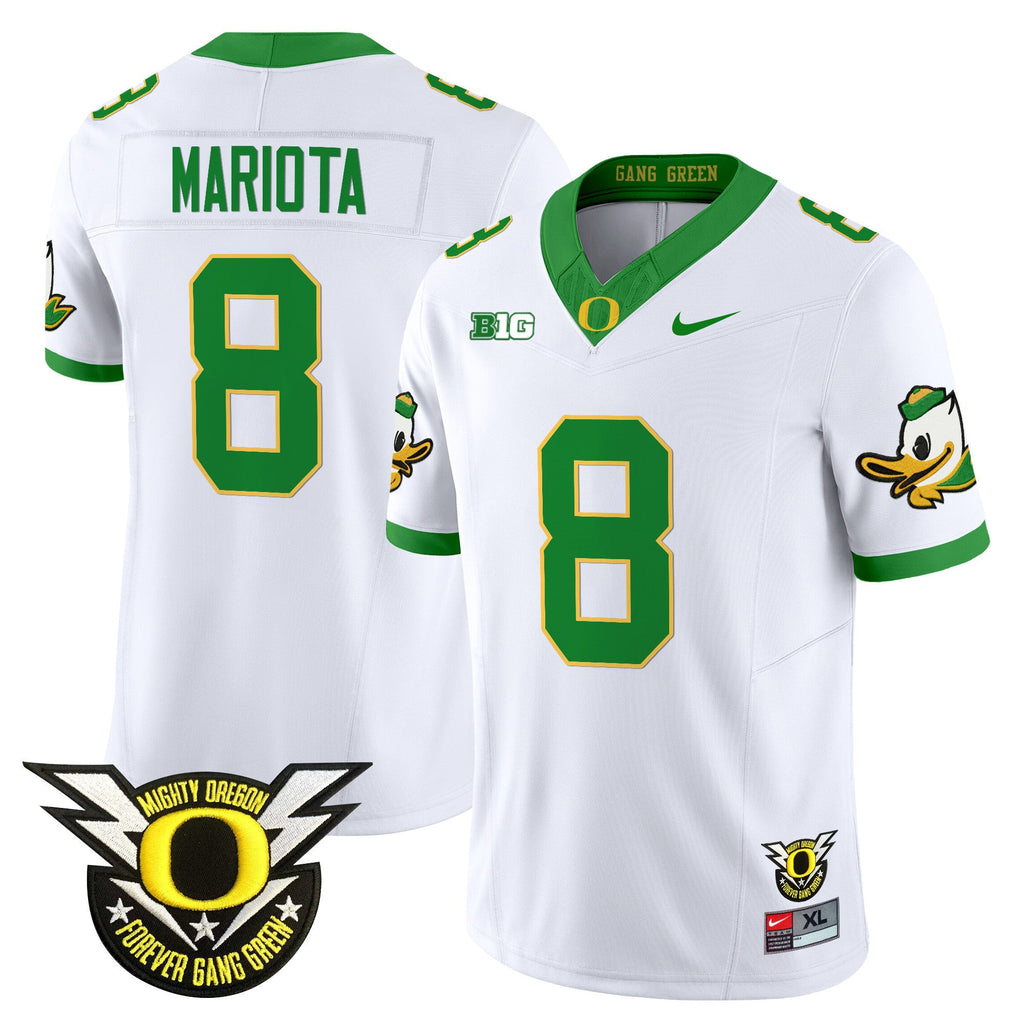 Men's Oregon Ducks 2024 Forever Gang Green & BIG Patch Vapor Limited Jersey - All Stitched - image 26
