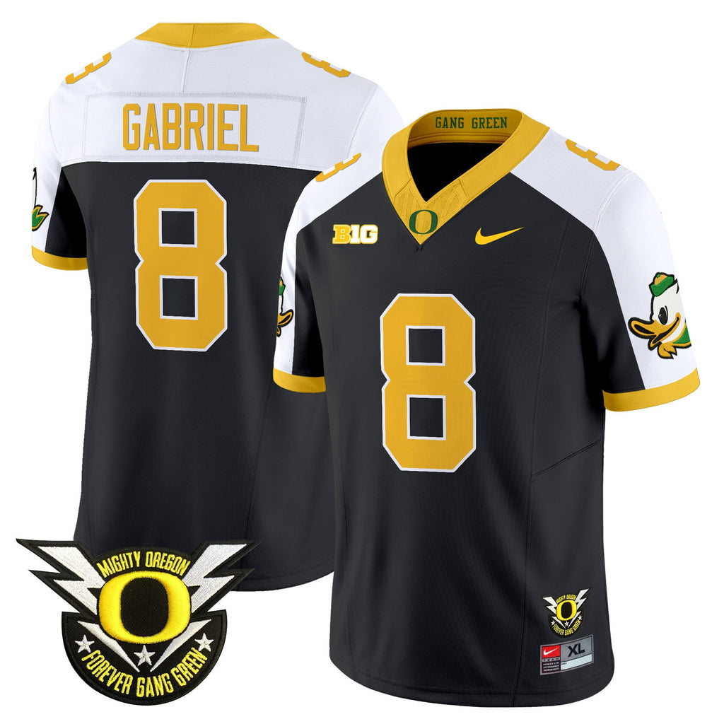 Men's Oregon Ducks 2024 Forever Gang Green & BIG Patch Vapor Limited Jersey - All Stitched - image 29