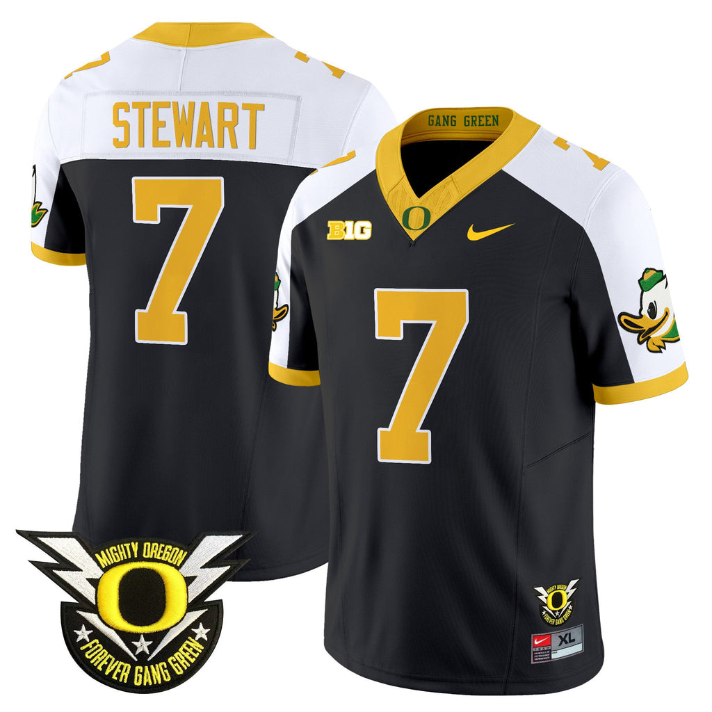 Men's Oregon Ducks 2024 Forever Gang Green & BIG Patch Vapor Limited Jersey - All Stitched - image 31