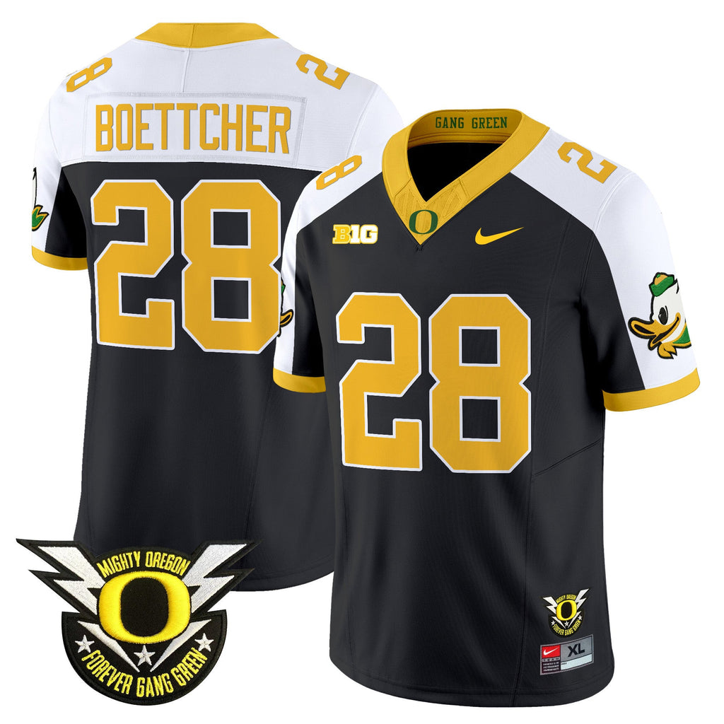 Men's Oregon Ducks 2024 Forever Gang Green & BIG Patch Vapor Limited Jersey - All Stitched - image 32