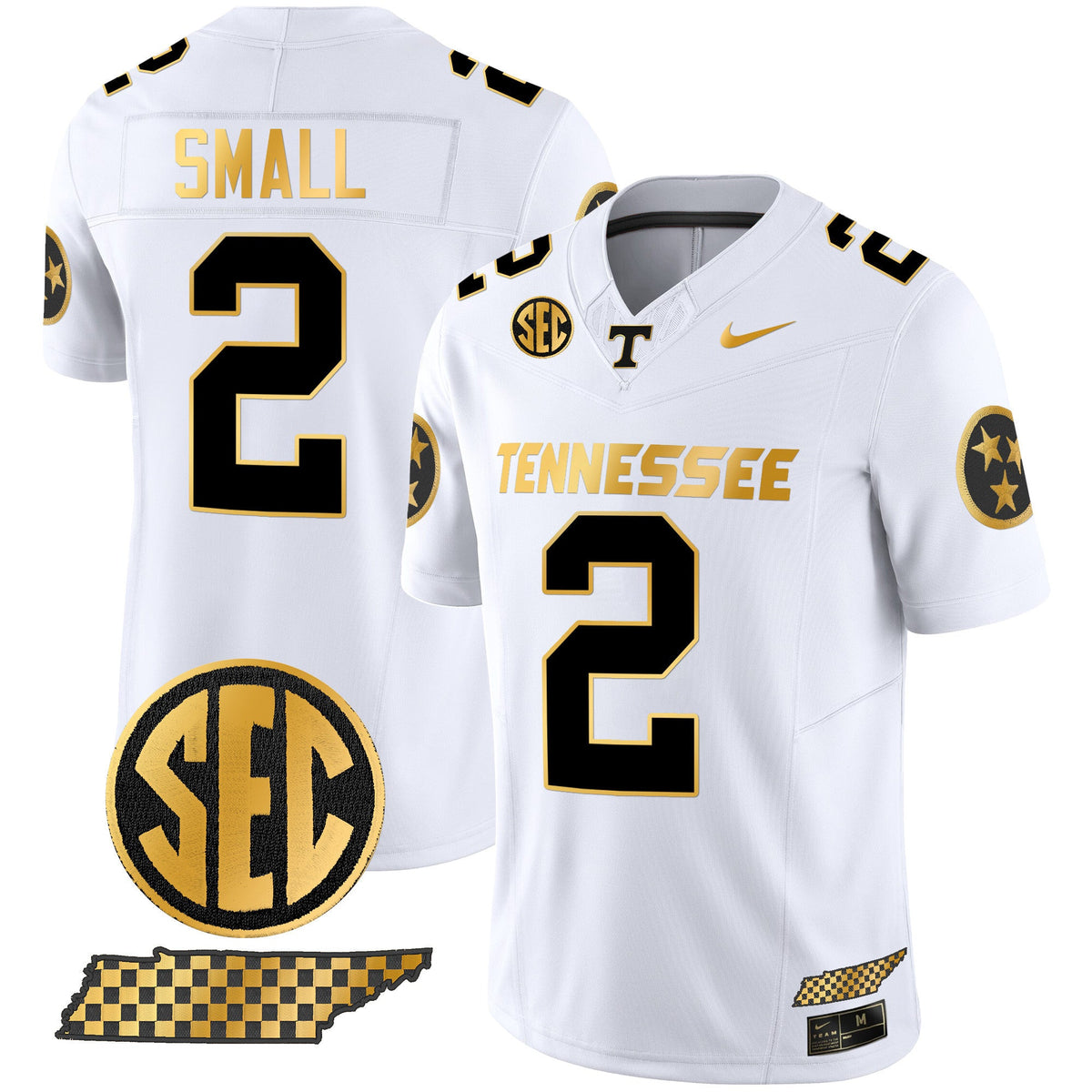Men's Tennessee Volunteers 2024 Gold Vapor Premier Limited Jersey - All Stitched - image 2