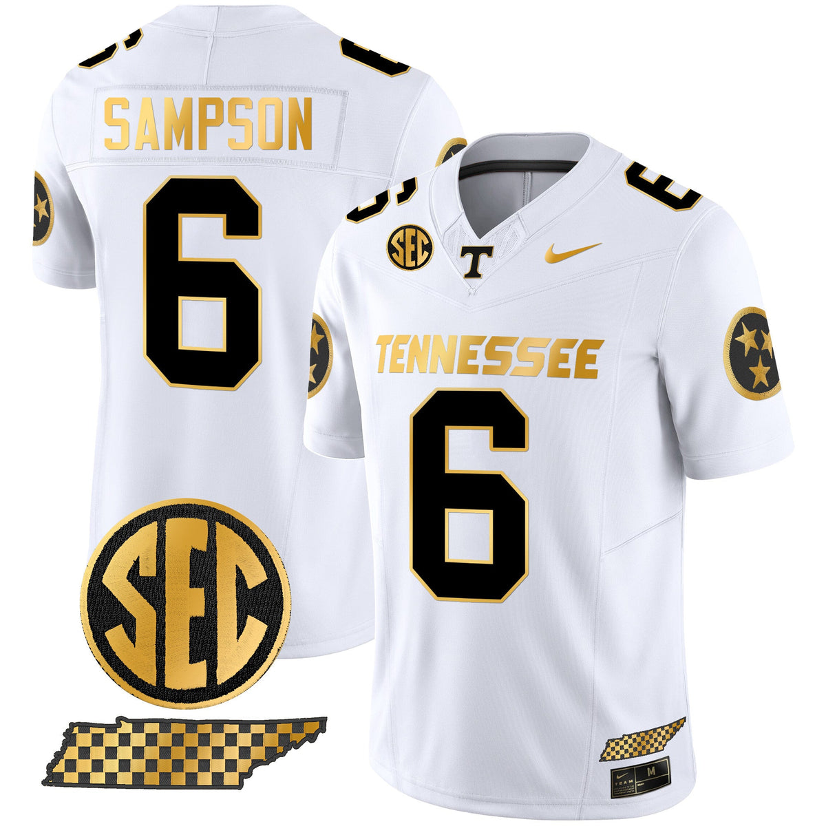 Men's Tennessee Volunteers 2024 Gold Vapor Premier Limited Jersey - All Stitched - image 3