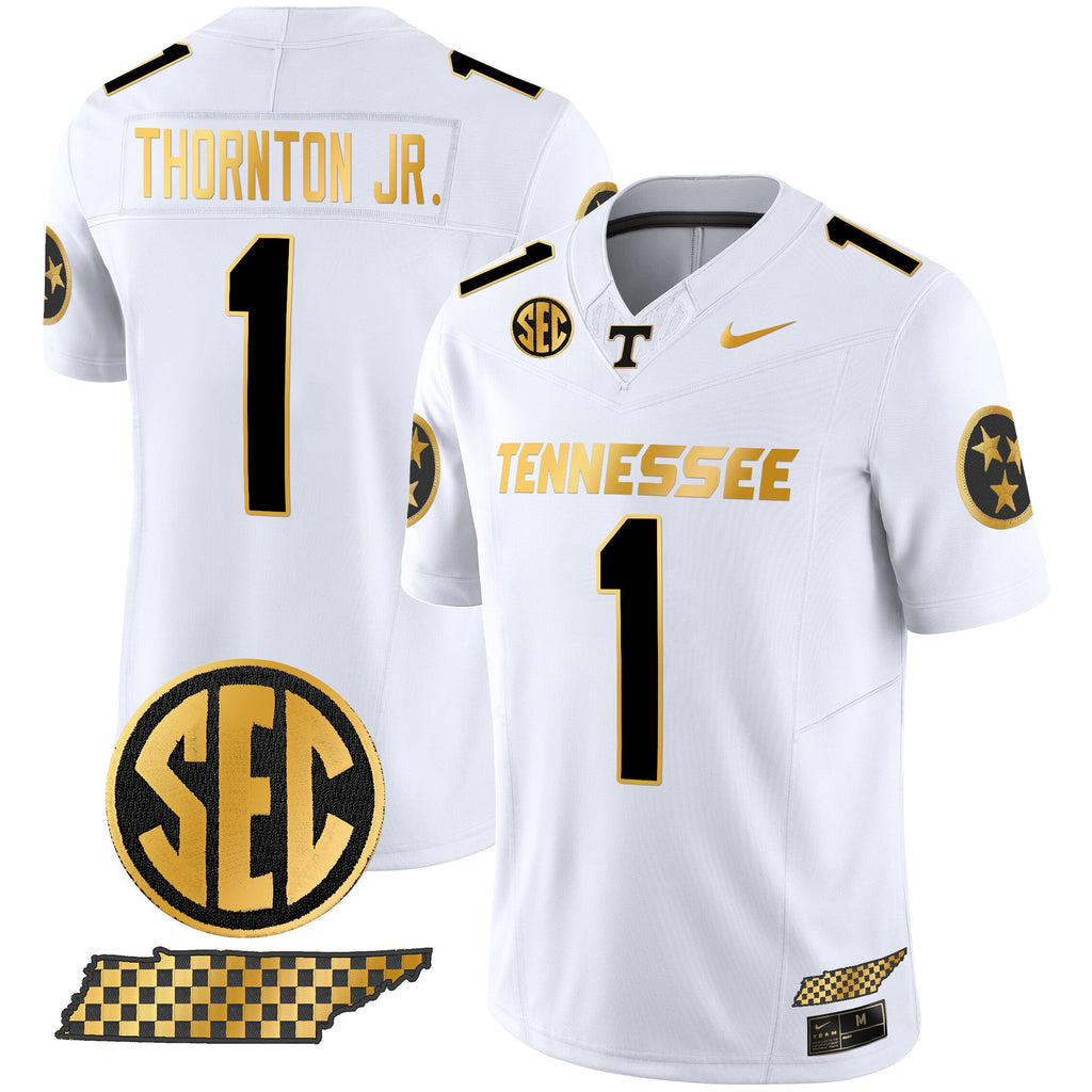 Men's Tennessee Volunteers 2024 Gold Vapor Premier Limited Jersey - All Stitched - image 7