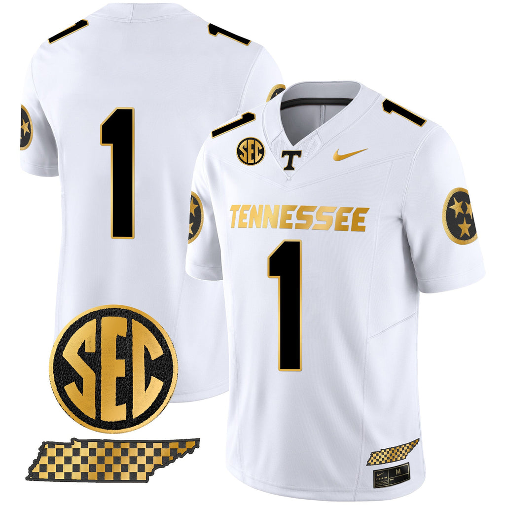 Men's Tennessee Volunteers 2024 Gold Vapor Premier Limited Jersey - All Stitched - image 9