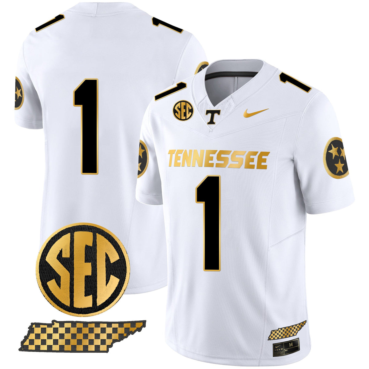 Men's Tennessee Volunteers 2024 Gold Vapor Premier Limited Jersey - All Stitched - image 9