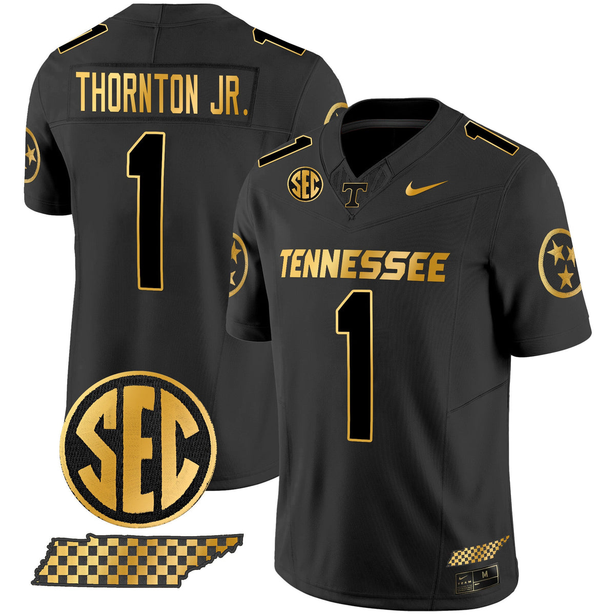 Men's Tennessee Volunteers 2024 Gold Vapor Premier Limited Jersey - All Stitched - image 16