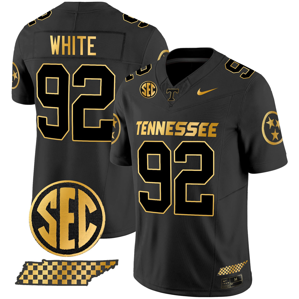 Men's Tennessee Volunteers 2024 Gold Vapor Premier Limited Jersey - All Stitched - image 17