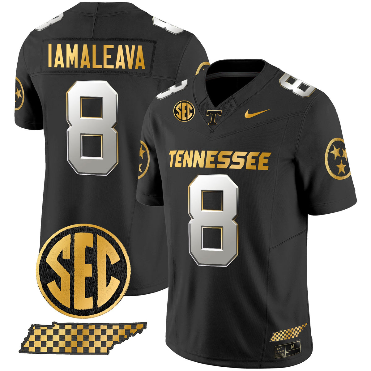 Men's Tennessee Volunteers 2024 Gold Vapor Premier Limited Jersey - All Stitched - image 19