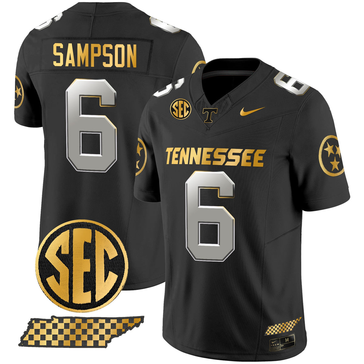 Men's Tennessee Volunteers 2024 Gold Vapor Premier Limited Jersey - All Stitched - image 21