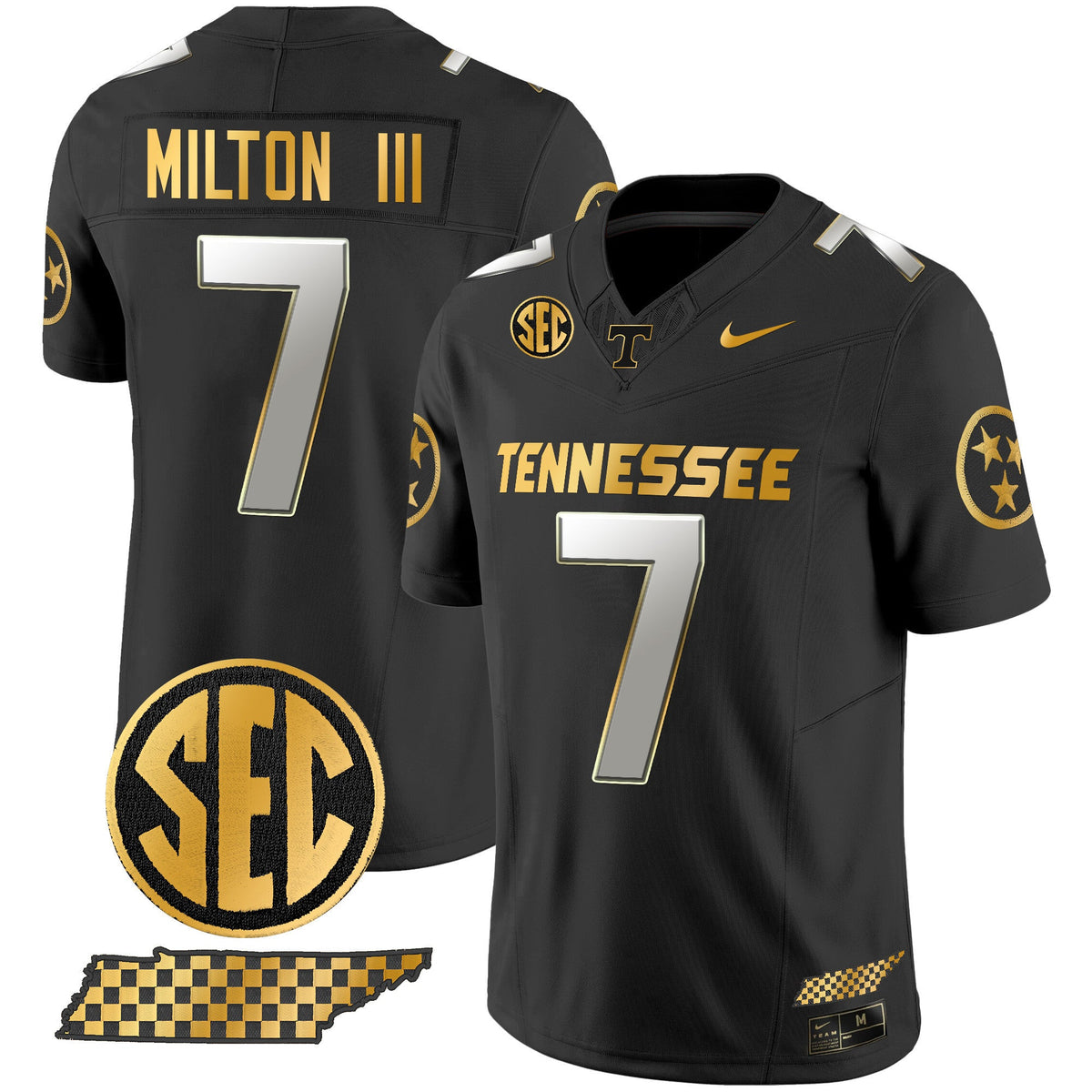 Men's Tennessee Volunteers 2024 Gold Vapor Premier Limited Jersey - All Stitched - image 22