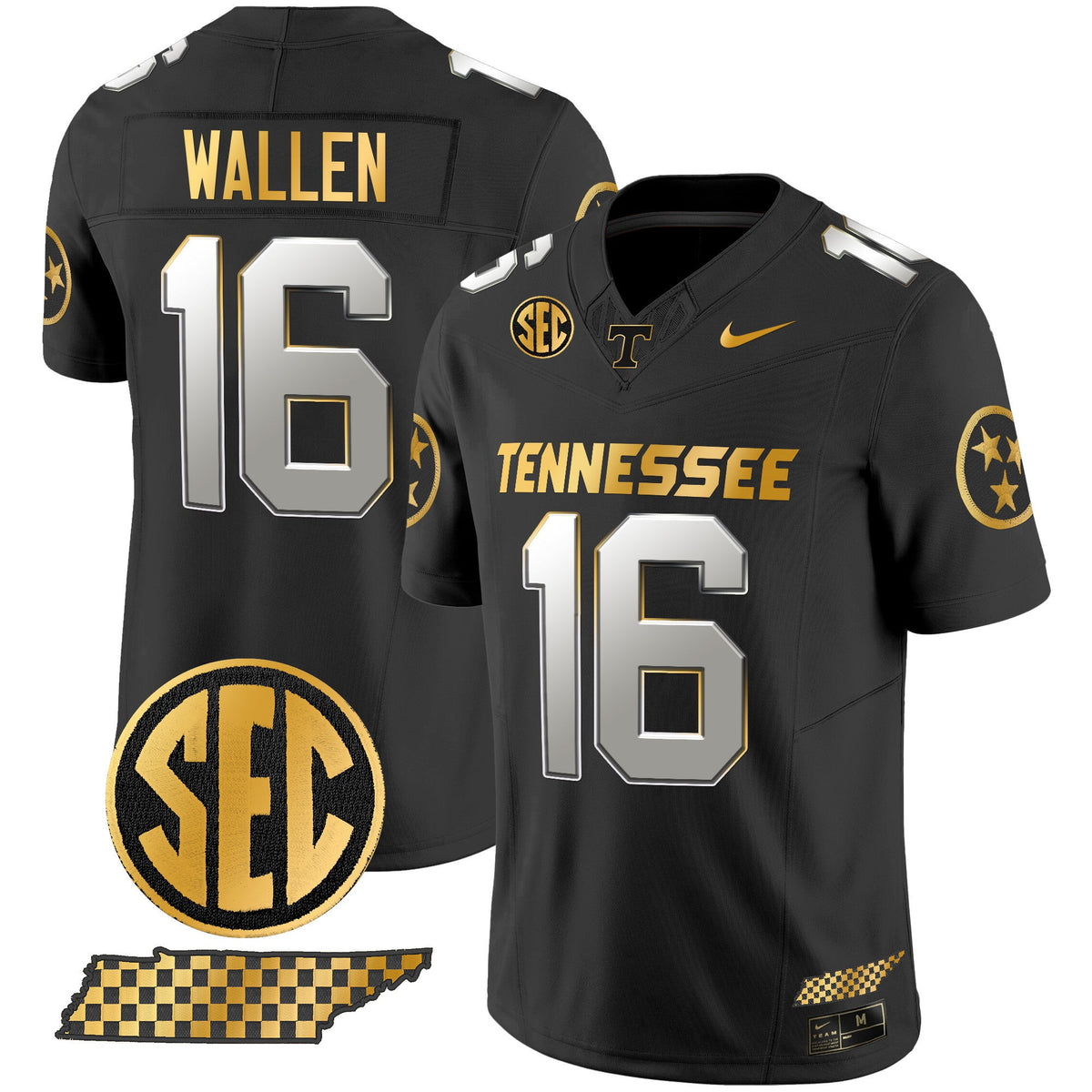 Men's Tennessee Volunteers 2024 Gold Vapor Premier Limited Jersey - All Stitched - image 23