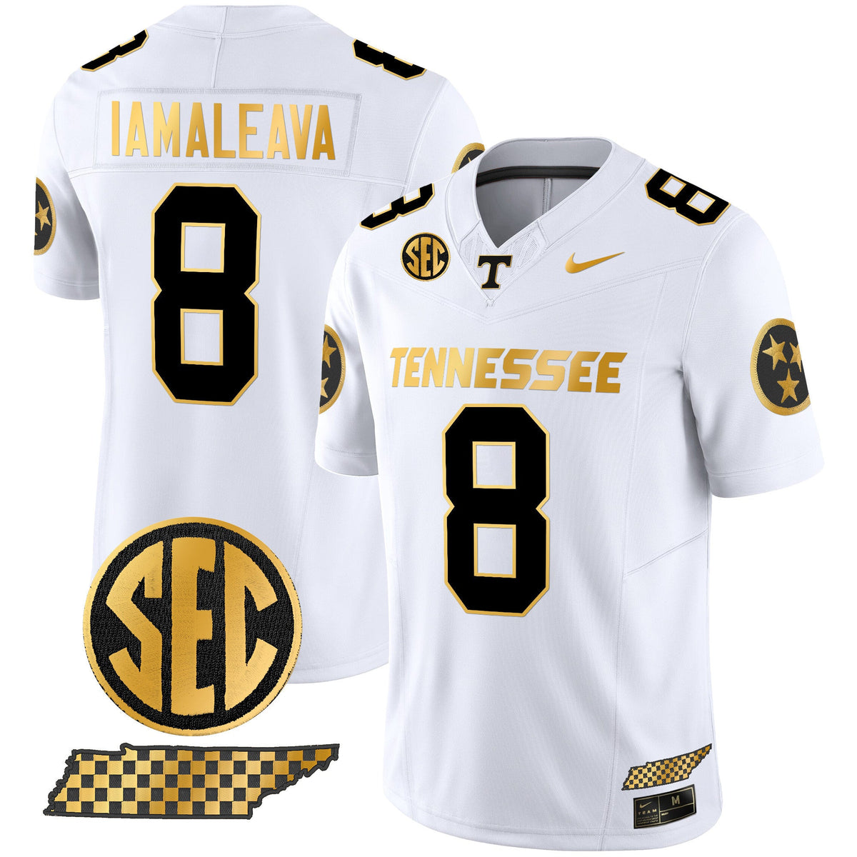 Men's Tennessee Volunteers 2024 Gold Vapor Premier Limited Jersey - All Stitched - image 1