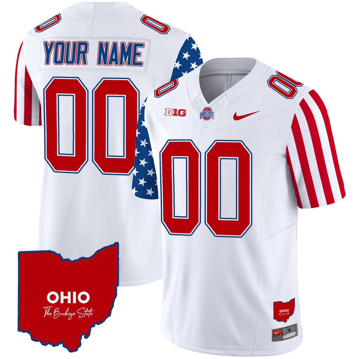 Ohio State Buckeyes American Style Vapor Limited Custom Jersey - All Stitched - image 1