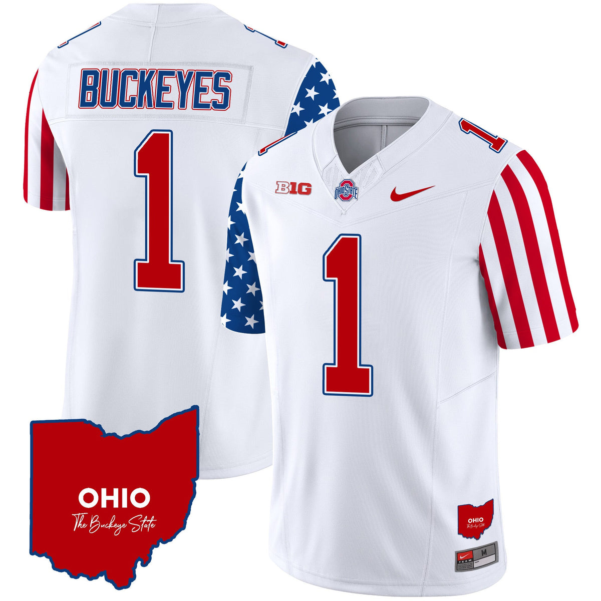 Men's Ohio State Buckeyes American Style Vapor Limited Jersey - All Stitched - image 2