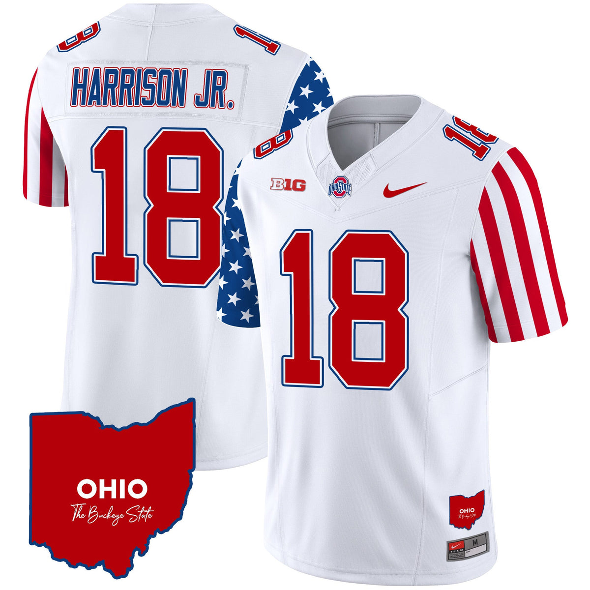 Men's Ohio State Buckeyes American Style Vapor Limited Jersey - All Stitched - image 3
